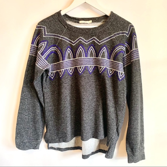 HAZEL Fair Isle Embroidered Crew Sweatshirt - Picture 2 of 11
